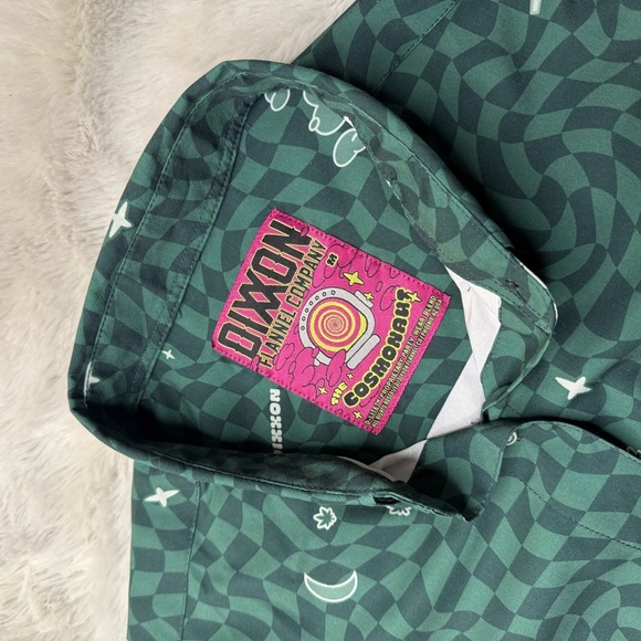 New Women’s Button Down Party Shirt Celestial Cosmos Design | Hippie apparel 420 - Picture 6 of 7